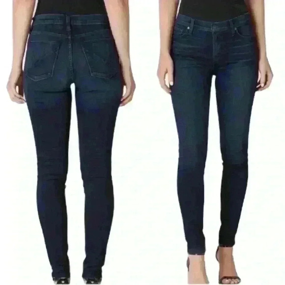 Hudson Nico Midrise Super Skinny Jeans 24 w/ flaw - Picture 1 of 12